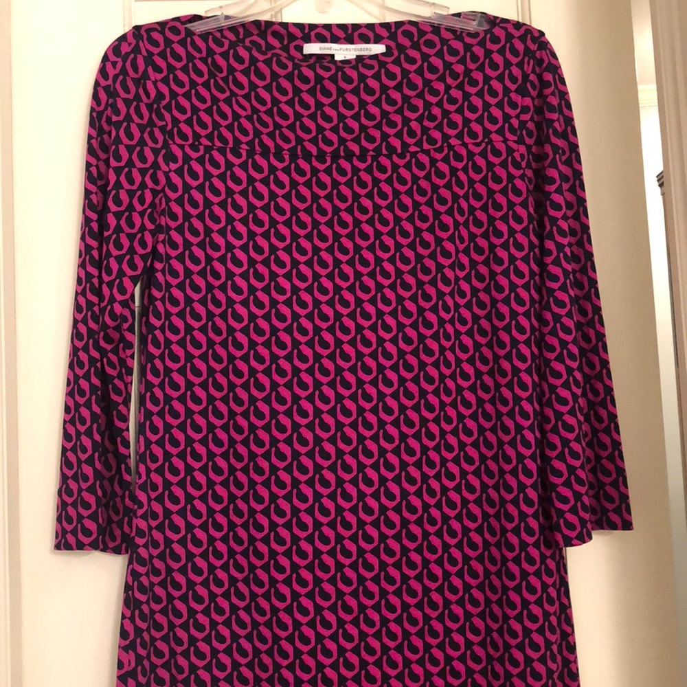 Diane Von Furstenberg 3/4 Sleeve Dress